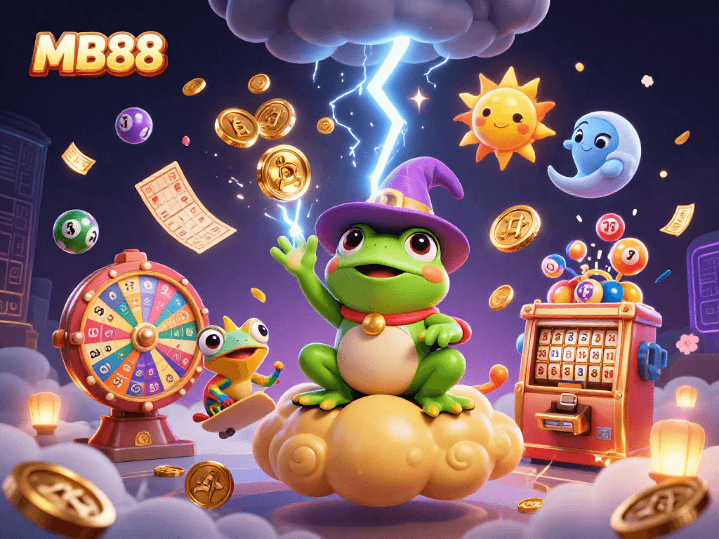 Engage with thrilling games on MB88 featuring a magical storm of coins and dynamic lottery action.