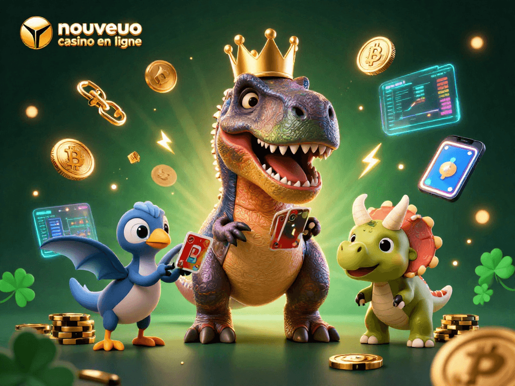 Jouer à un nouveau casino en ligne avec des personnages animés dans un décor coloré et dynamique.